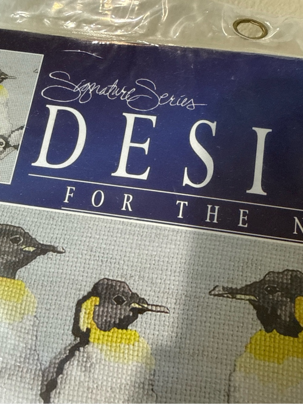 Designs for the Needle Penguin Cross Stitch Kit - White, Black, Yellow - Picture 4 of 8